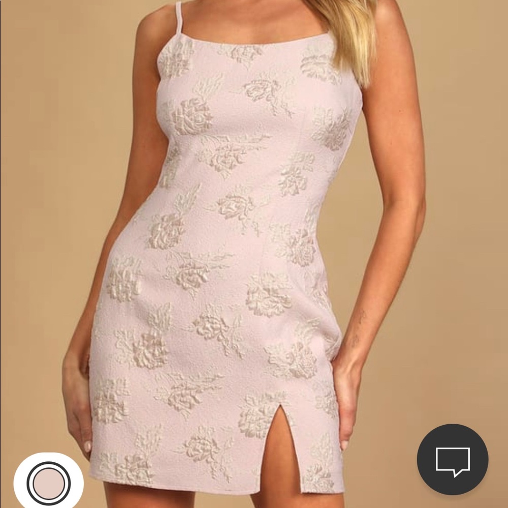 Lulus Pink Floral Mini Dress